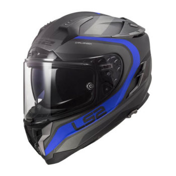 racepoint_LS2_Motorradhelm_FF327 Challenger Fusion_matt titan blau
